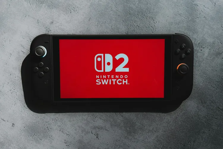 Nintendo Switch2 image 2 - The nintendo switch 2 with a red screen