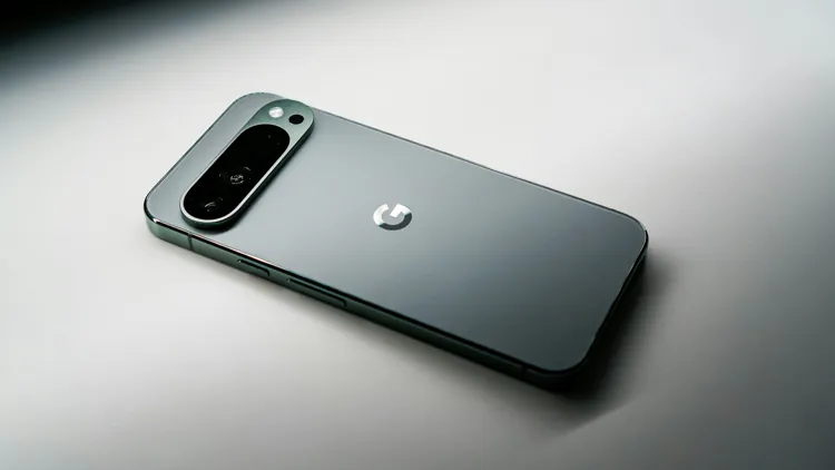 Google Pixel 10 Pro image 4 - A close up of a cell phone on a table